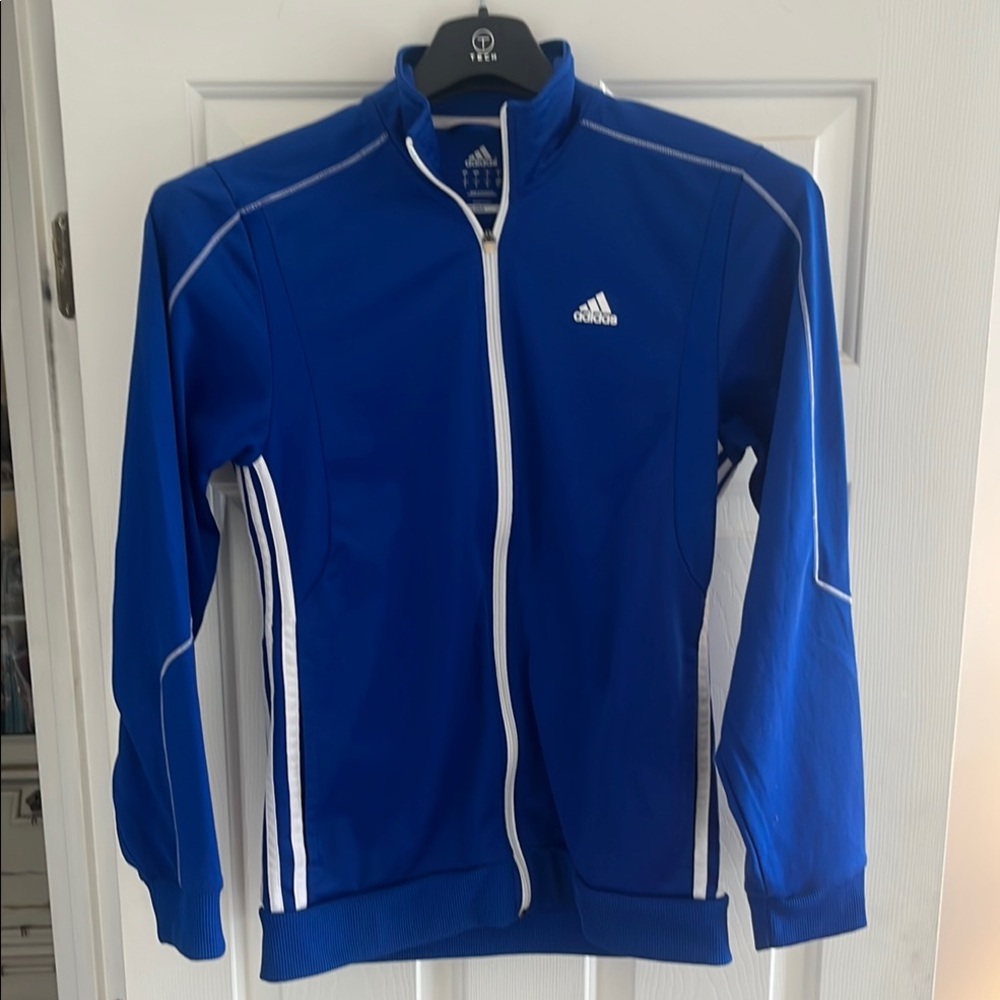 Adidas Blue Climalite Track Jacket Men’s Size Small